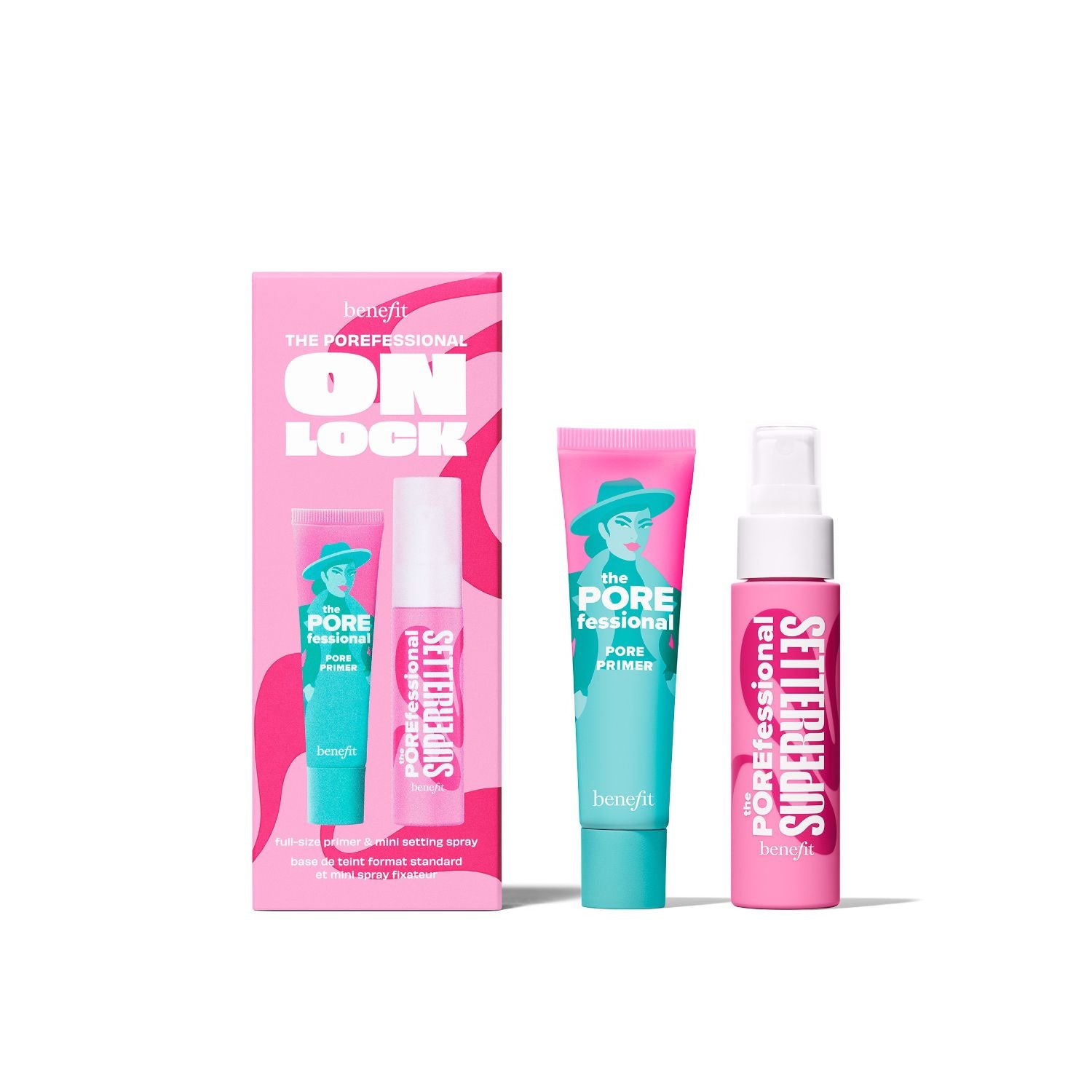 Benefit Porefessional primer and setting spray duo, imported from the UK