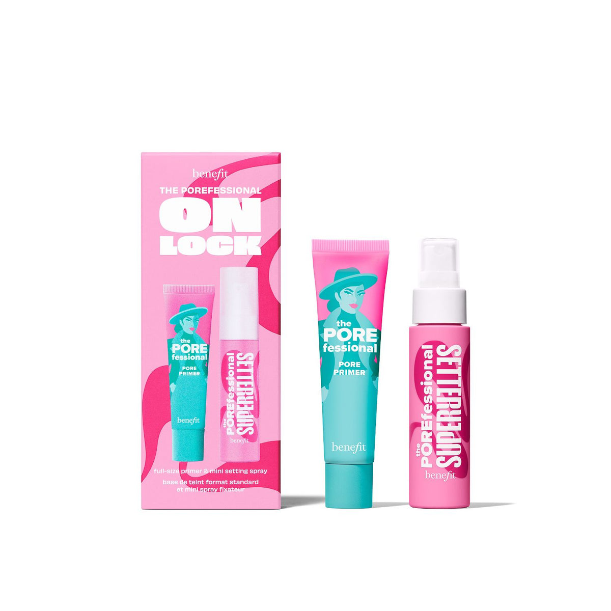 Benefit Porefessional primer and setting spray duo, imported from the UK