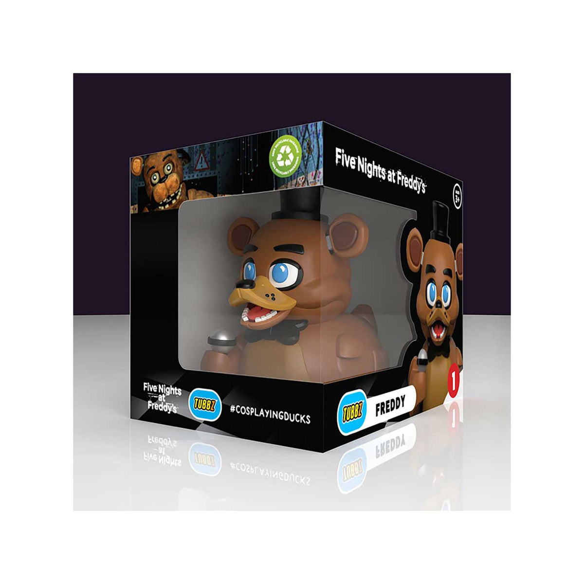 Tubbz Freddy Fazbear rubber duck collectible boxed (British brand)