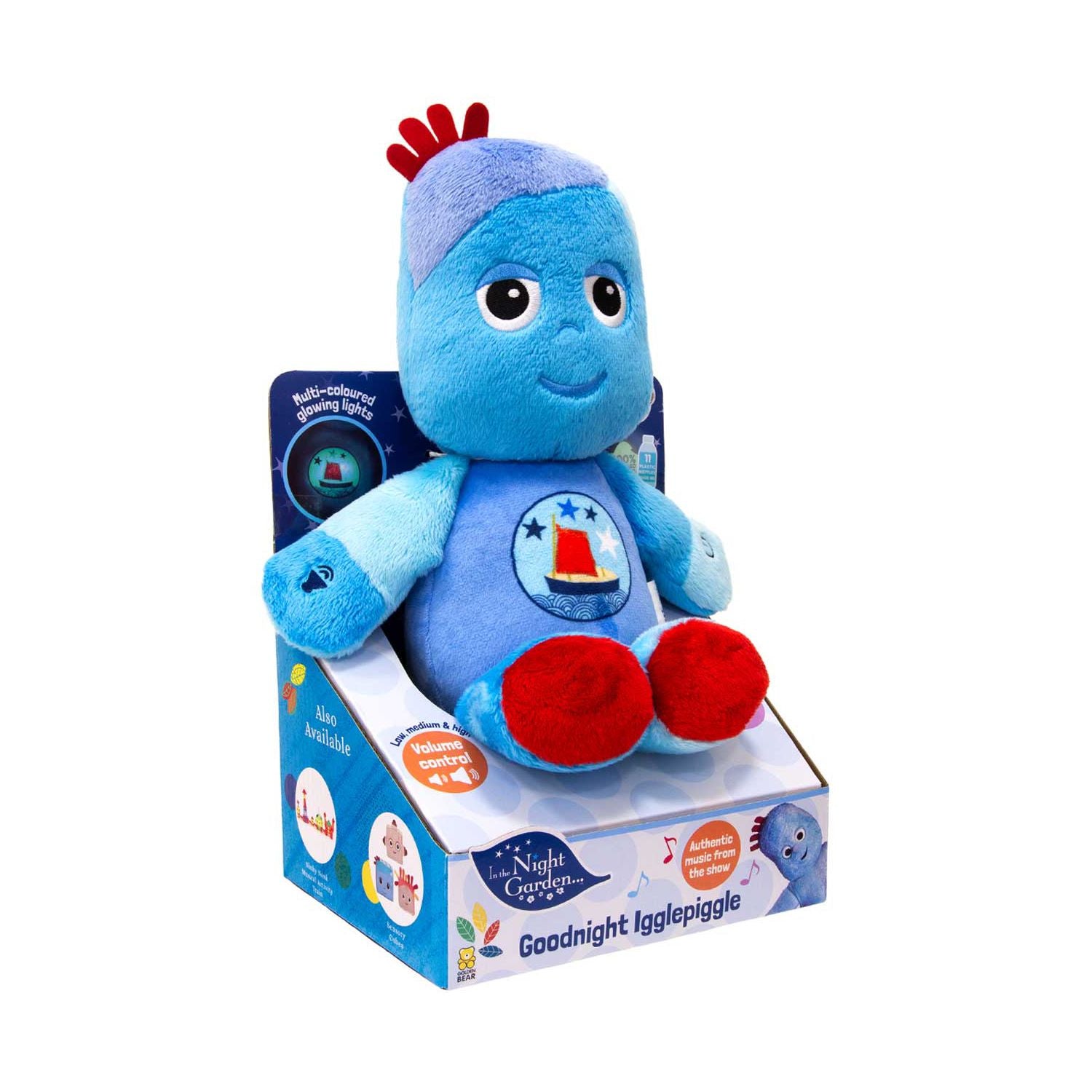 Golden Bear Iggle Piggle plush toy 32cm, imported from the UK