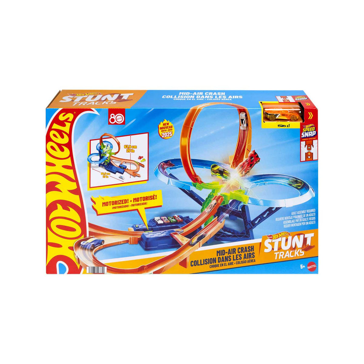 Mattel Hot Wheels Mid-Air Crash stunt track playset - British product
