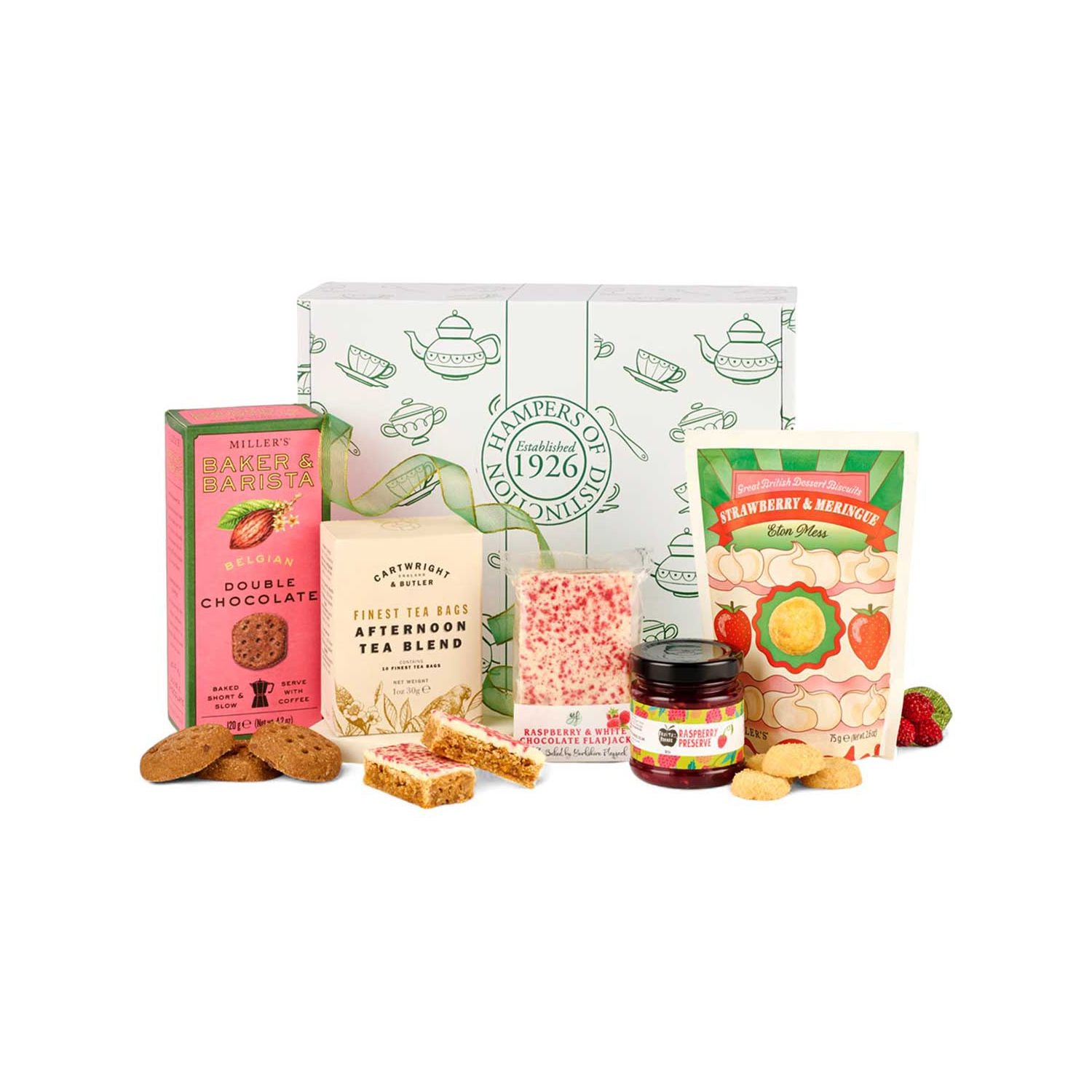 Hampers of Distinction afternoon tea hamper with assorted treats, UK version