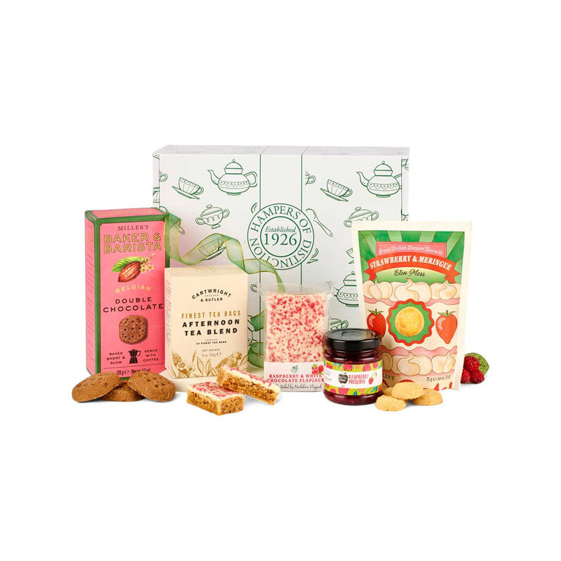 Hampers of Distinction afternoon tea hamper with assorted treats, UK version