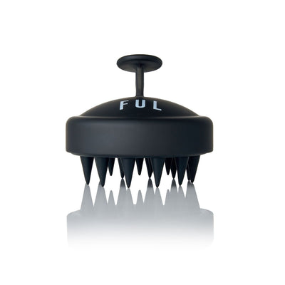Boots FUL Scalp Massager Brush - Gradient Black Silicone Exfoliator- Buy online at McGrocer