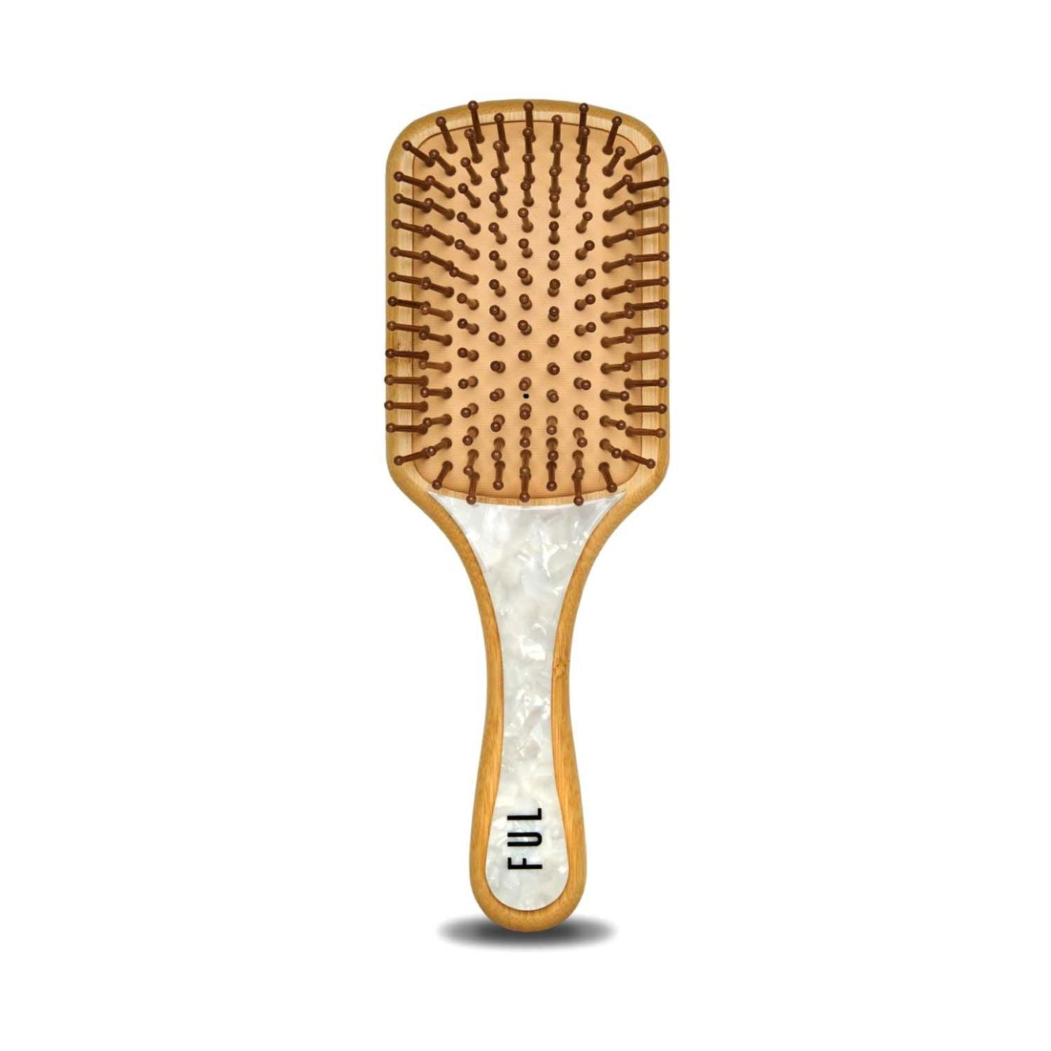 FUL bamboo hair brush with natural bristles, UK version