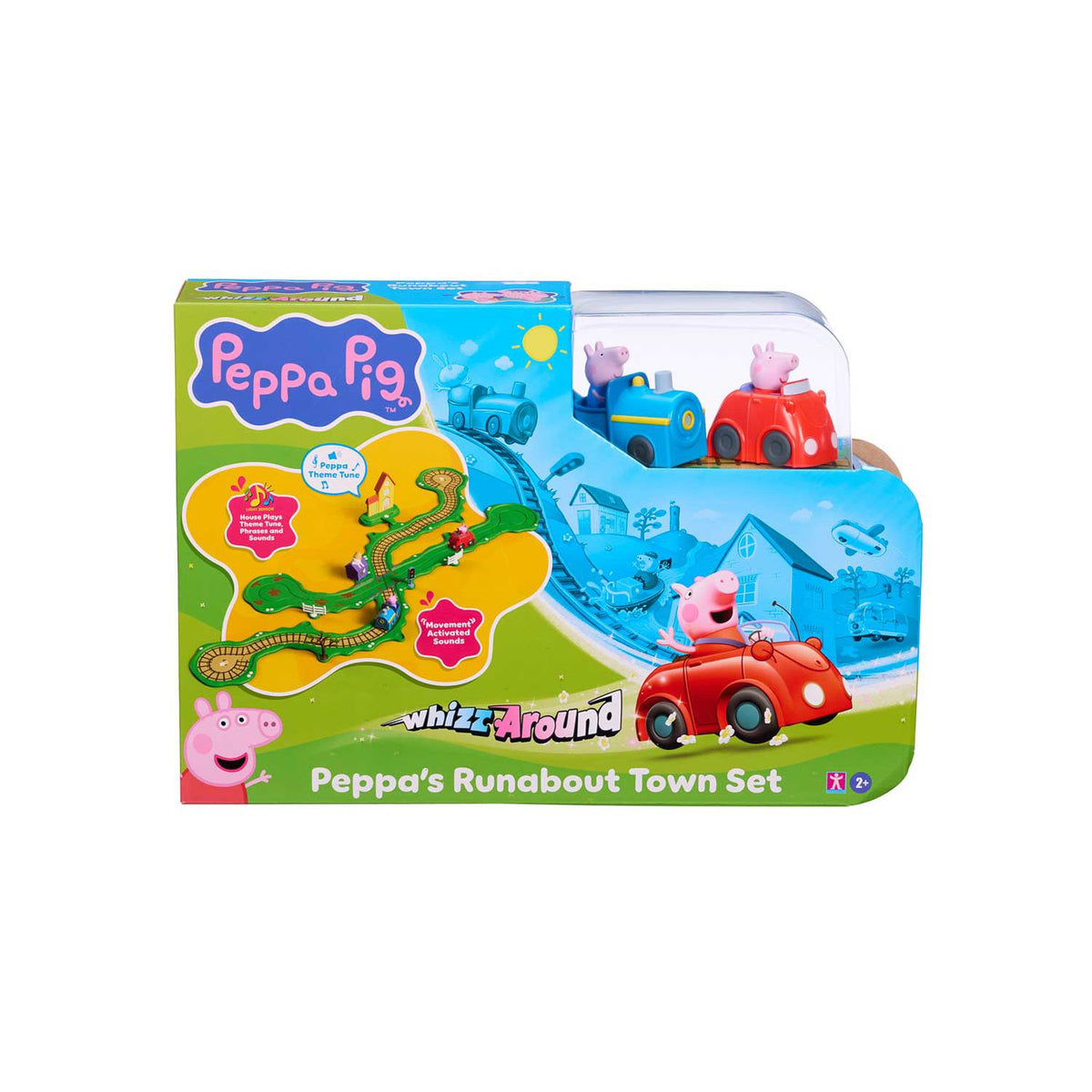 Character Options Peppa Pig Whizz Around Runabout Town Set, imported from the UK