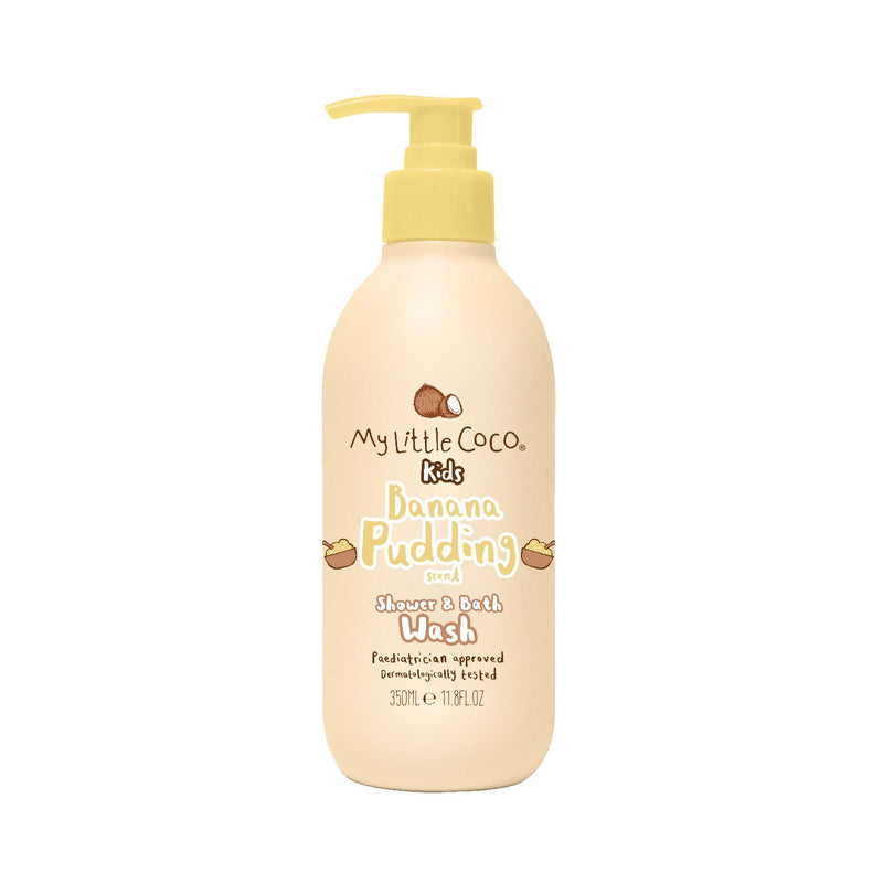 My Little Coco kids banana pudding shower and bath wash 350ml, imported from the UK