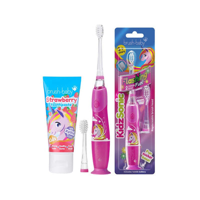 Boots Brush-Baby Kidzsonic Toothbrush Bundle - Unicorn- Buy online at McGrocer
