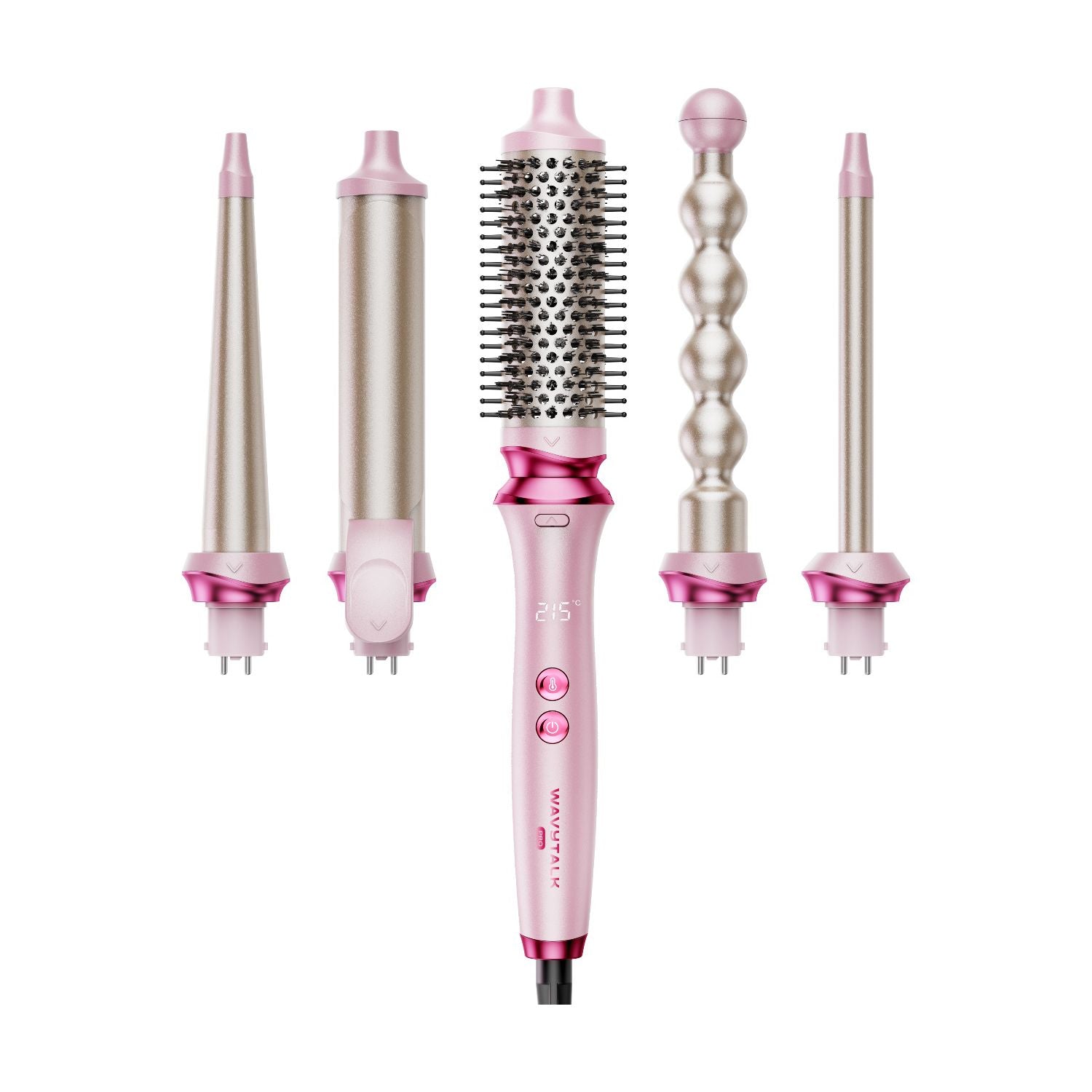 Wavytalk Heatwave Pro 5-in-1 curling wand set, imported from the UK