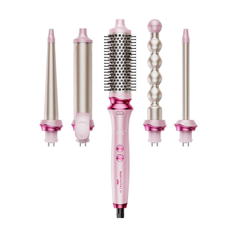 Wavytalk Heatwave Pro 5-in-1 curling wand set, imported from the UK