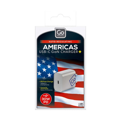Boots Go Travel USA USB-C GaN Charger 30W Power Delivery- Buy online at McGrocer
