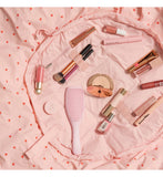 The Flat Lay Co drawstring makeup bag sweet pink hearts, UK version