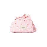 The Flat Lay Co drawstring makeup bag sweet pink hearts, UK version