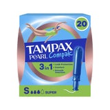 Tampax Pearl Compak Super tampons 20 pack - British product