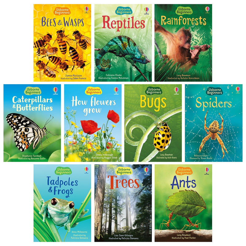 Usborne Beginners Boxset animals nature science, UK version