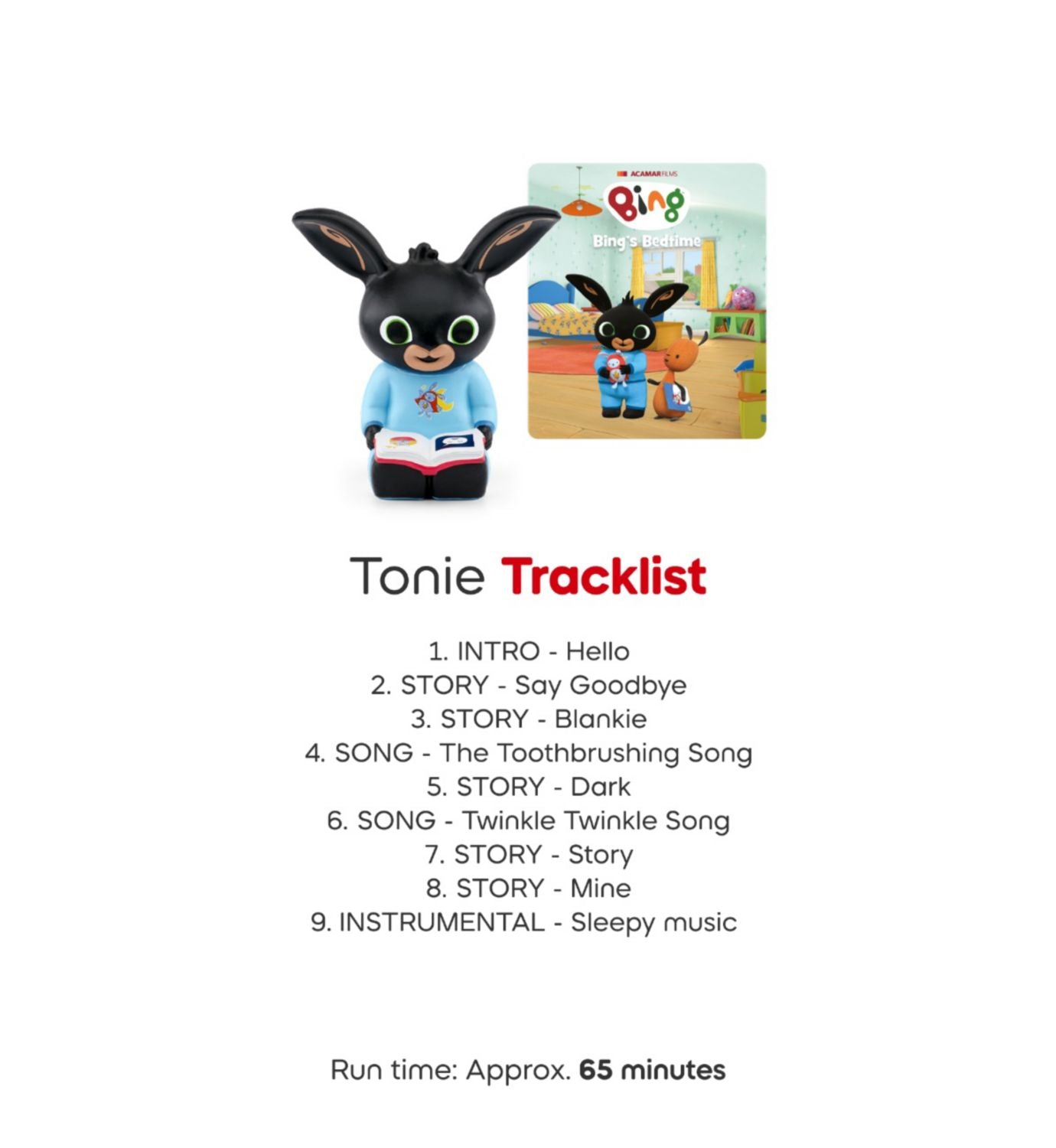Tonies Bing Bedtime Tonie audio character (British brand)