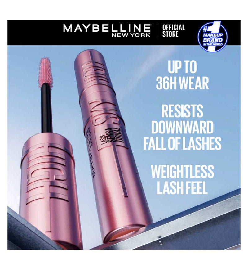 Maybelline Sky High mascara and Essie Diamond Dust top coat, UK version