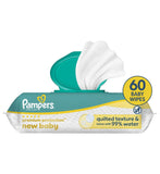 Pampers New Baby Wipes plastic free, UK version