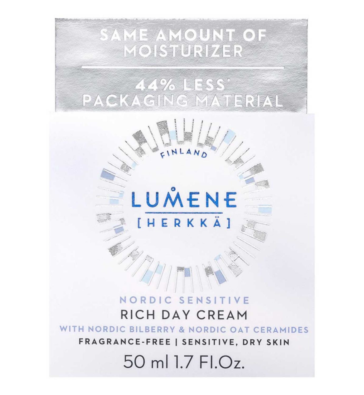 LUMENE rich day cream for sensitive skin 50ml, imported from the UK
