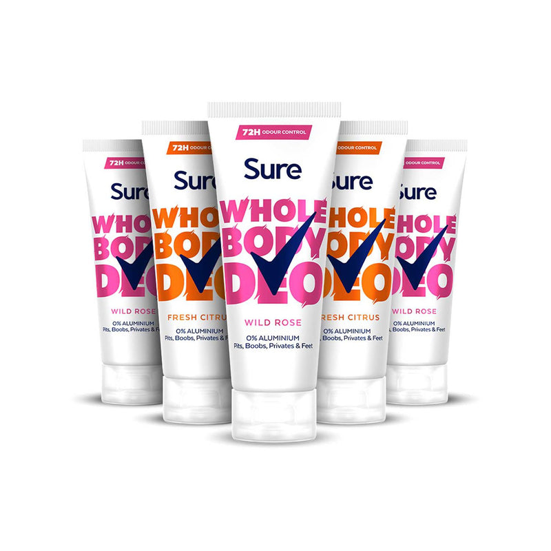Sure deodorant cream bundle Wild Rose and Fresh Citrus, imported from the UK