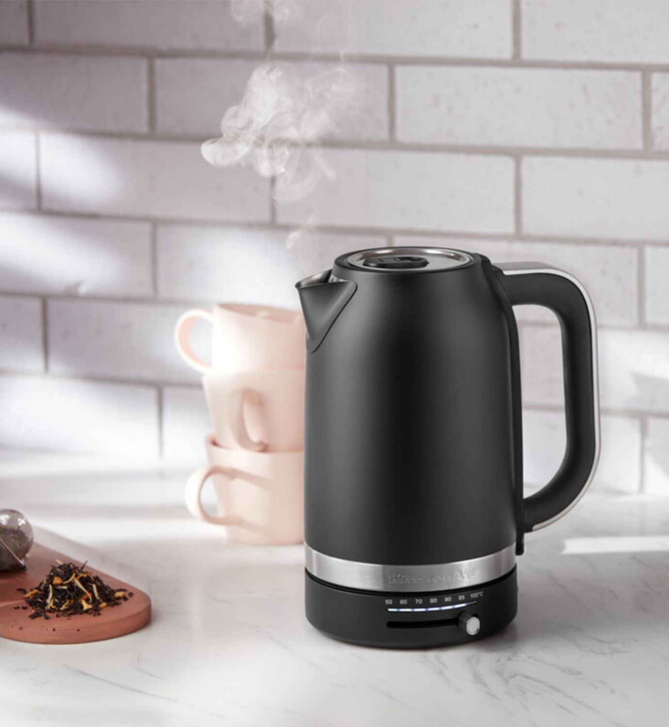 KitchenAid matte black 1.7L kettle - British product