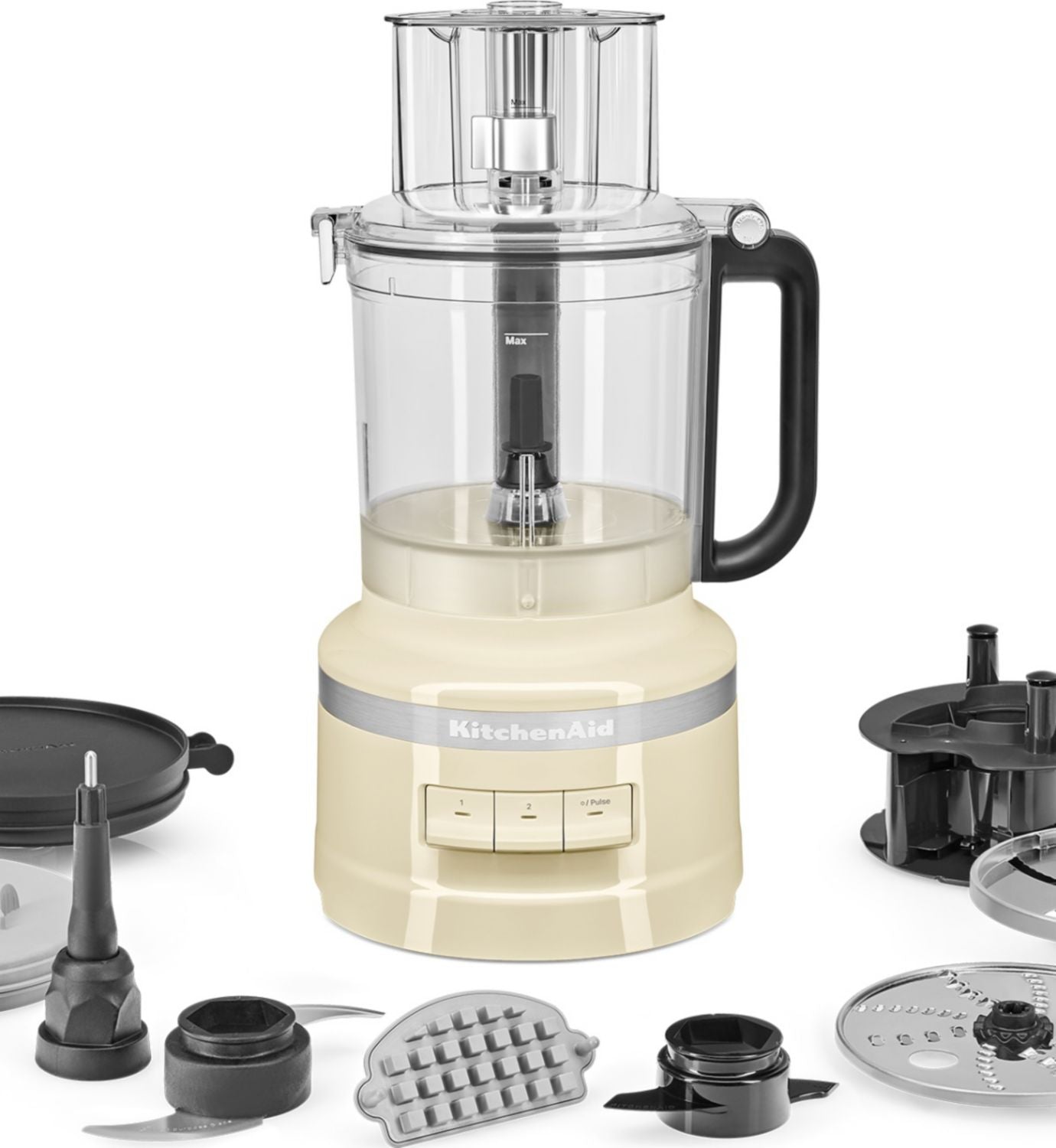 KitchenAid food processor Almond Cream 3.1L, imported from the UK