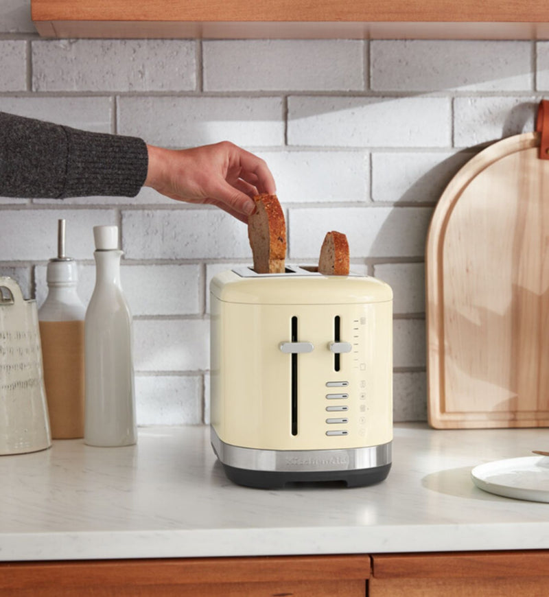 KitchenAid Manual Control 2 Slice Toaster in Almond Cream - British product