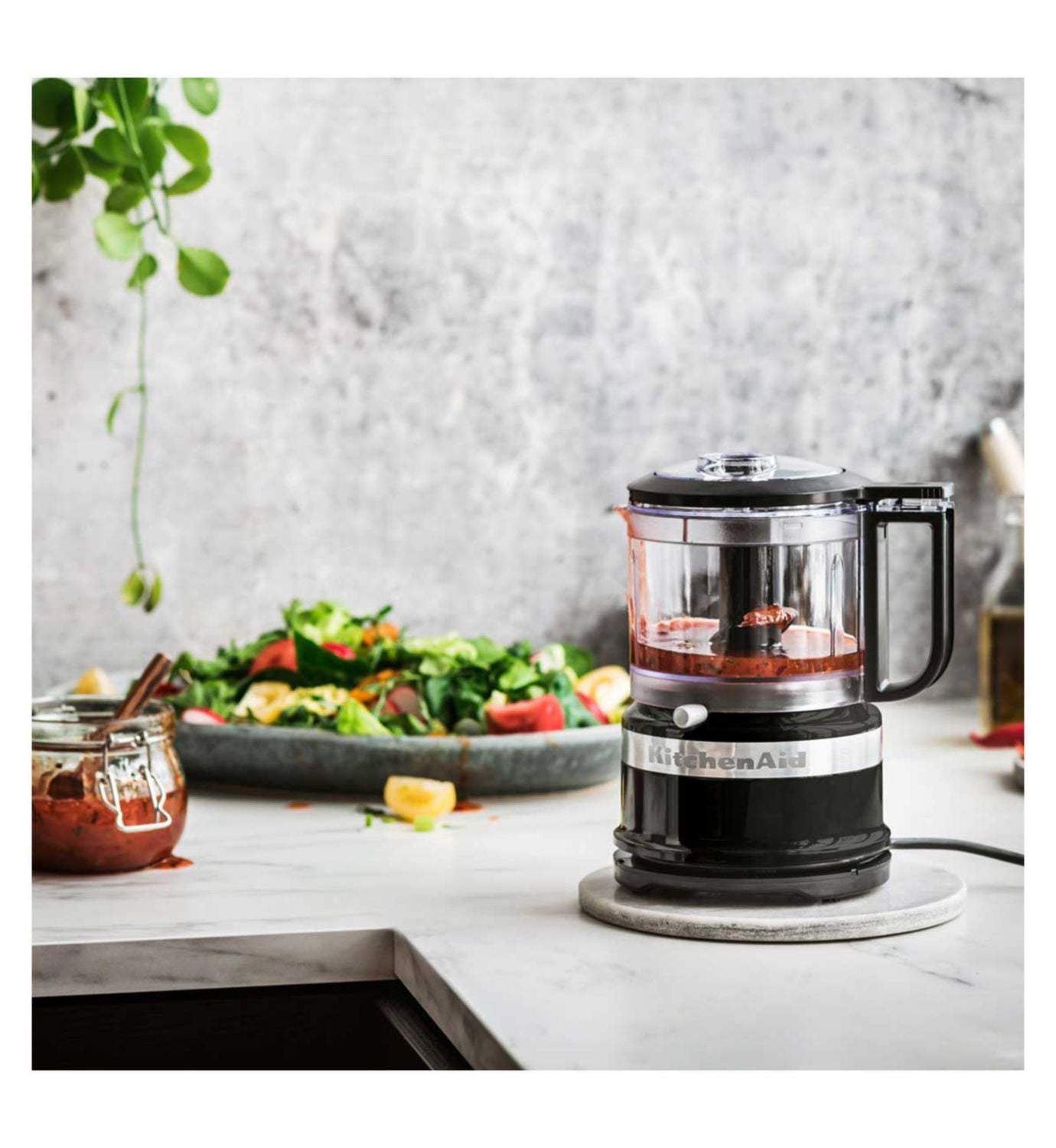KitchenAid mini food processor Onyx Black 830ml, imported from the UK