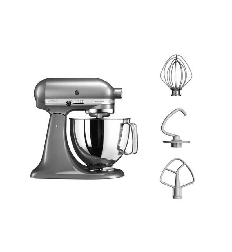 KitchenAid 125 Artisan stand mixer in Contour Silver - British product