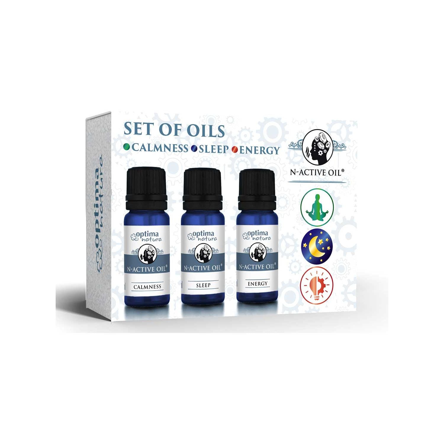 Optima Natura N-Active Oil Set 3x10ml, imported from the UK