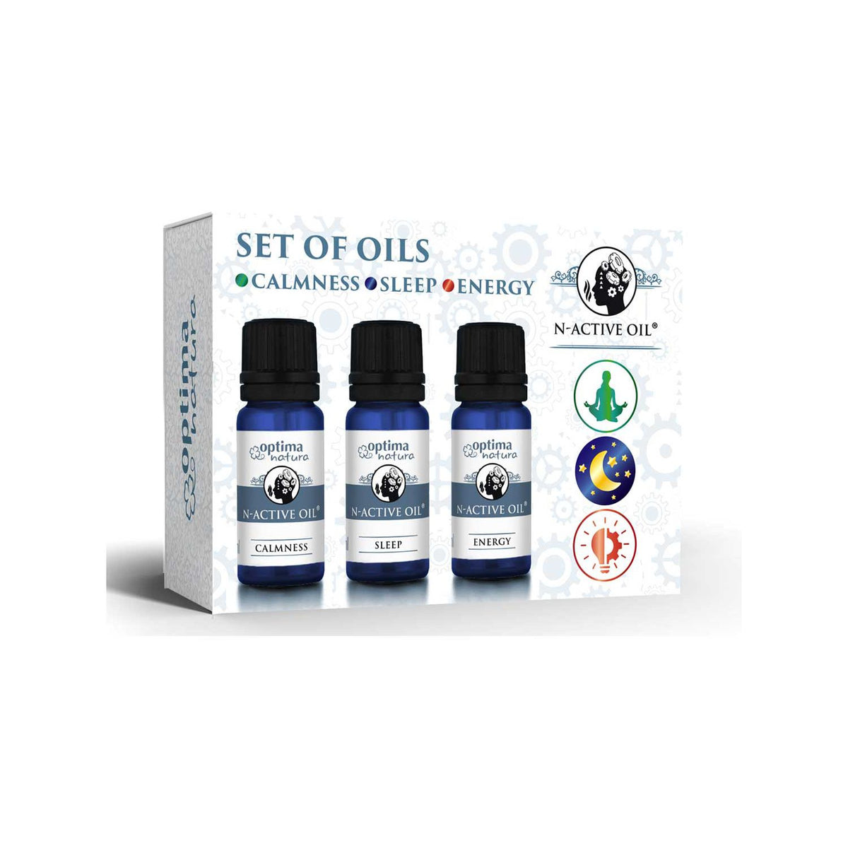 Optima Natura N-Active Oil Set 3x10ml, imported from the UK