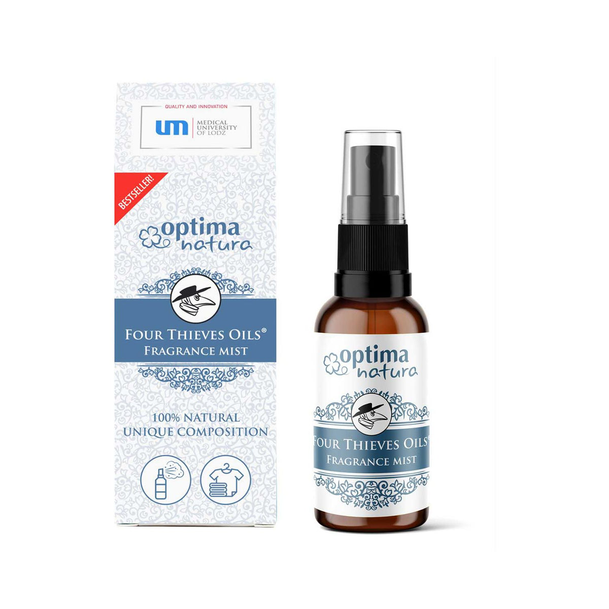 Optima Natura Four Thieves fragrance mist 50ml, UK version