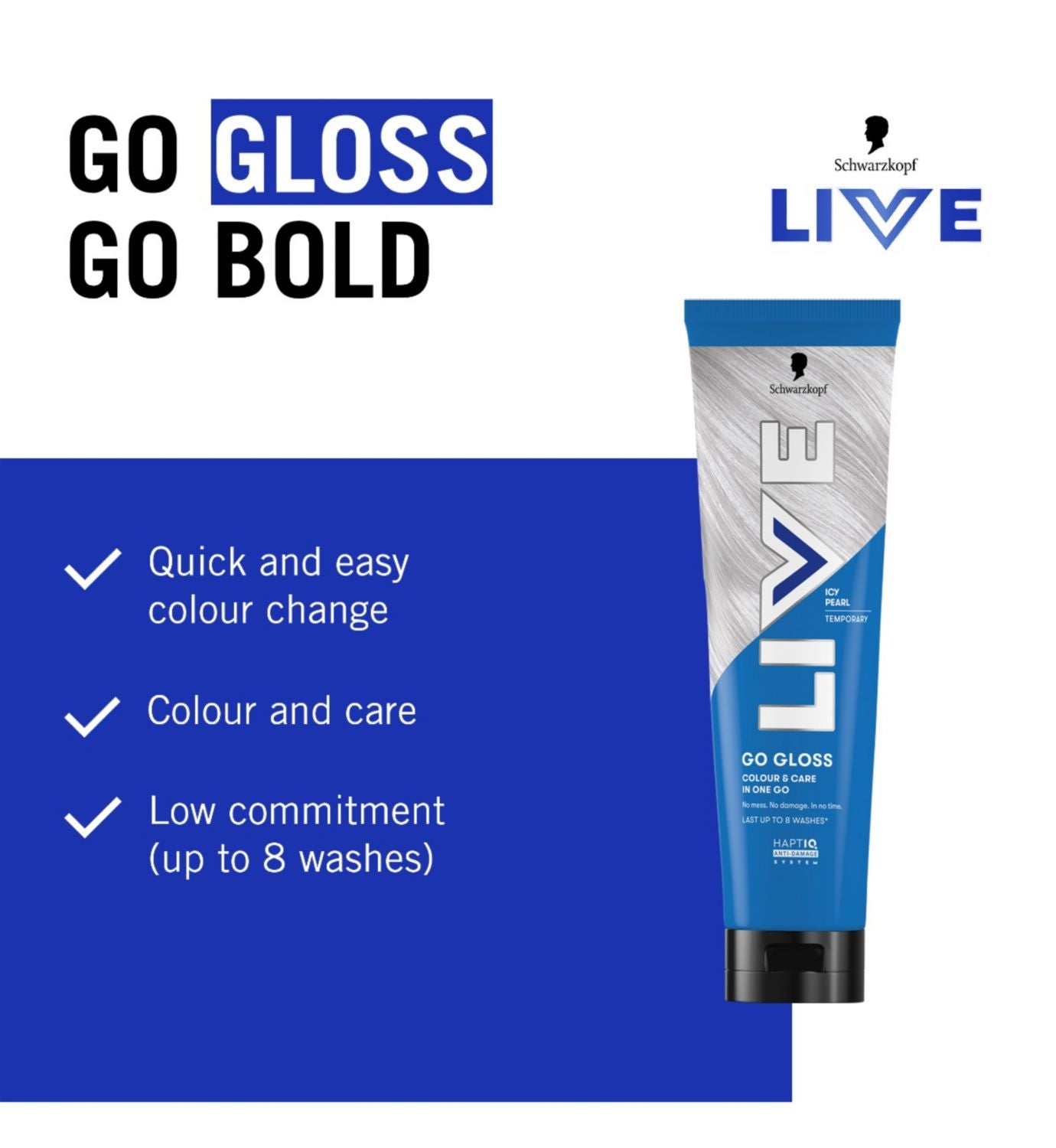 Schwarzkopf Icy Pearl hair gloss 150ml (British brand)