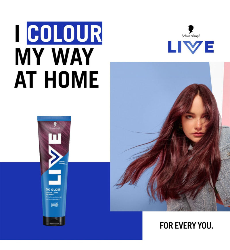 Schwarzkopf hair gloss Cherry Cola Red 150 ml (British brand)