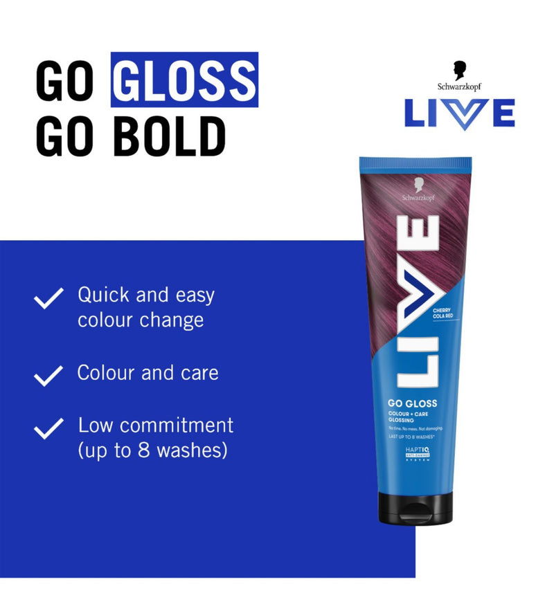 Schwarzkopf hair gloss Cherry Cola Red 150 ml (British brand)