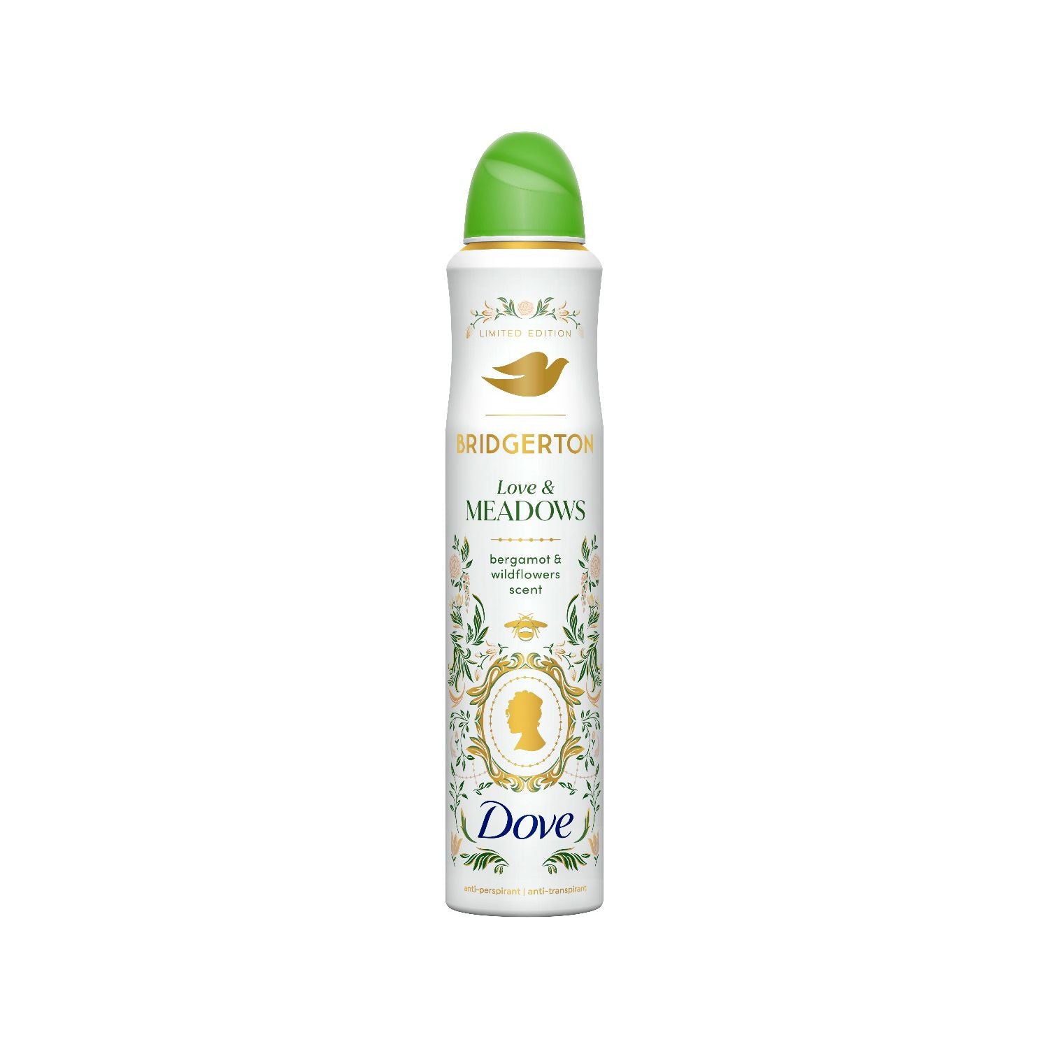 Dove antiperspirant aerosol Love & Meadows 200ml - British product
