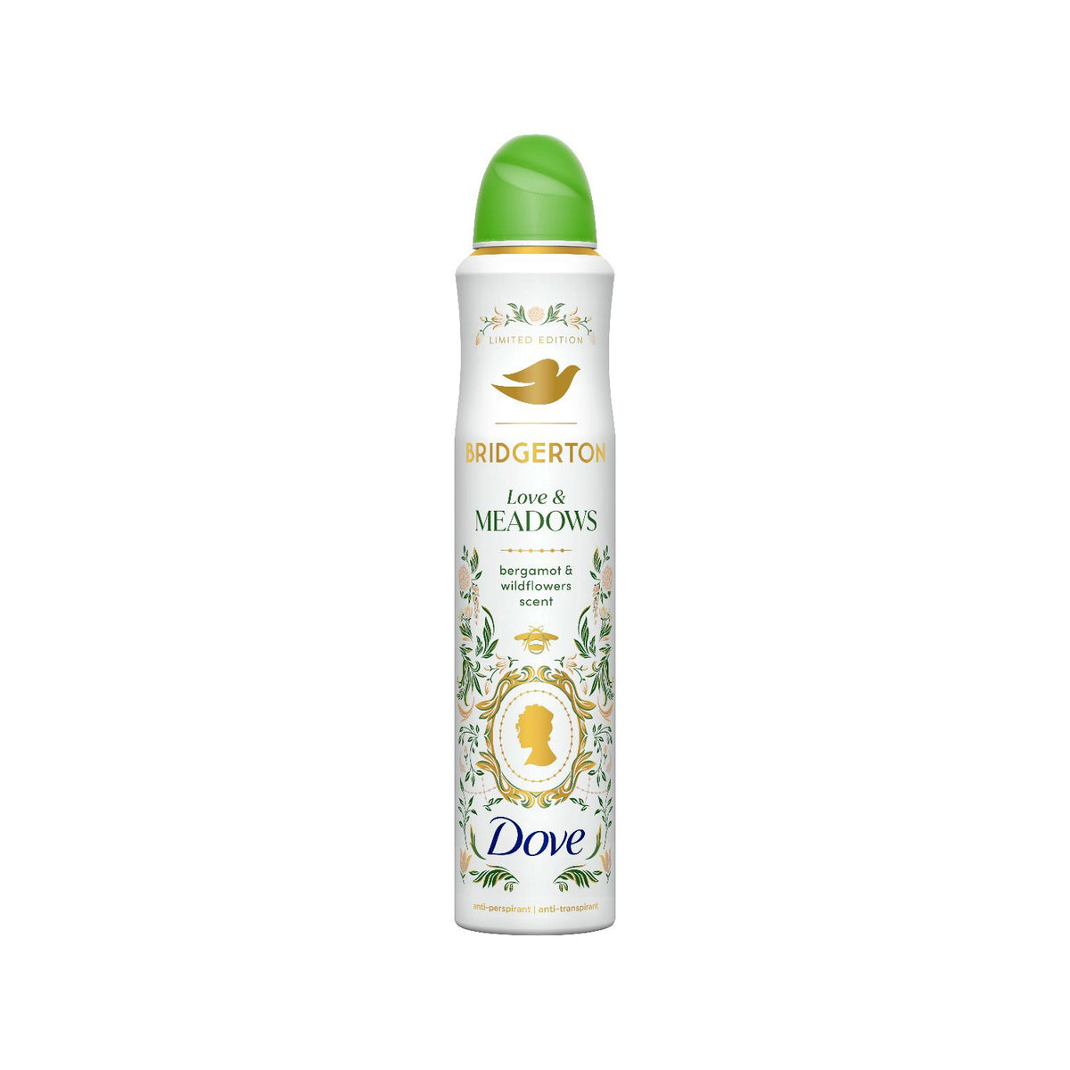Dove antiperspirant aerosol Love & Meadows 200ml - British product