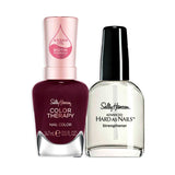 Sally Hansen nail polish Care & Colour Duo Wine & Shine - British product
