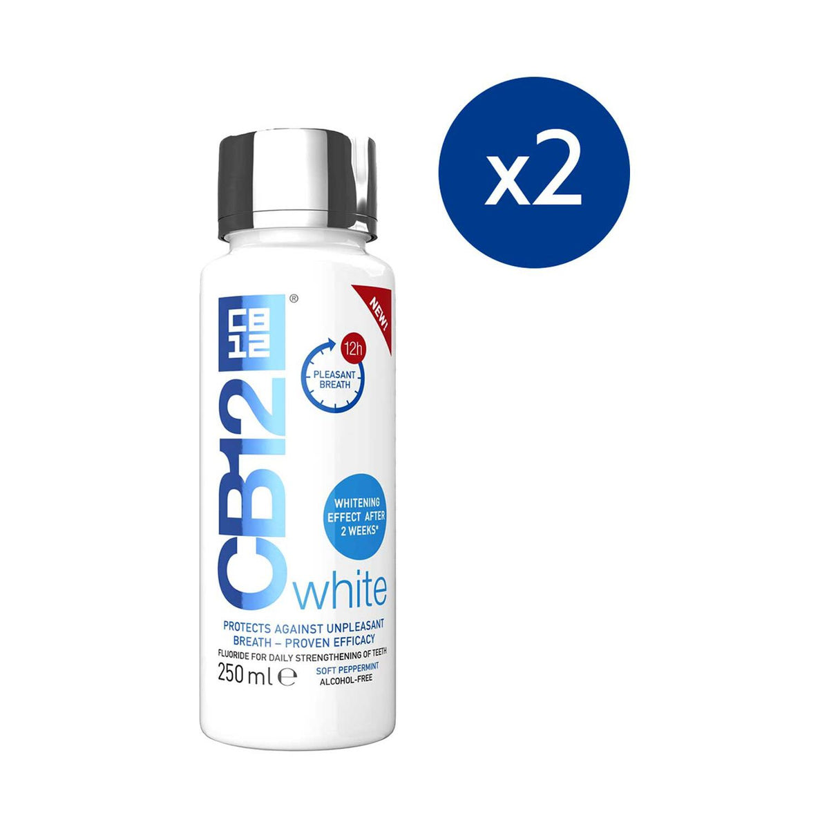 CB12 whitening mouthwash bundle 2x250ml (British brand)
