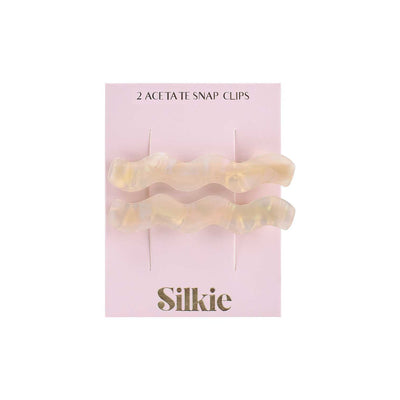 Boots Silkie Flecked Acetate Wave Snap Clips in Opal- Buy online at McGrocer