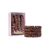 Silkie silk scrunchies Praline 4-pack, imported from the UK