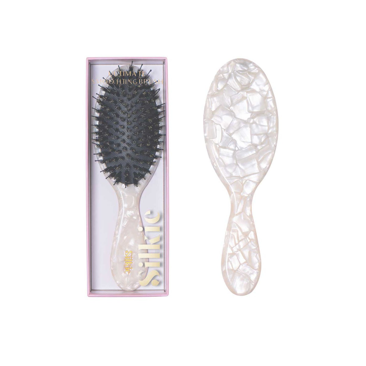Silkie boar bristle hair brush Moonstone, UK version