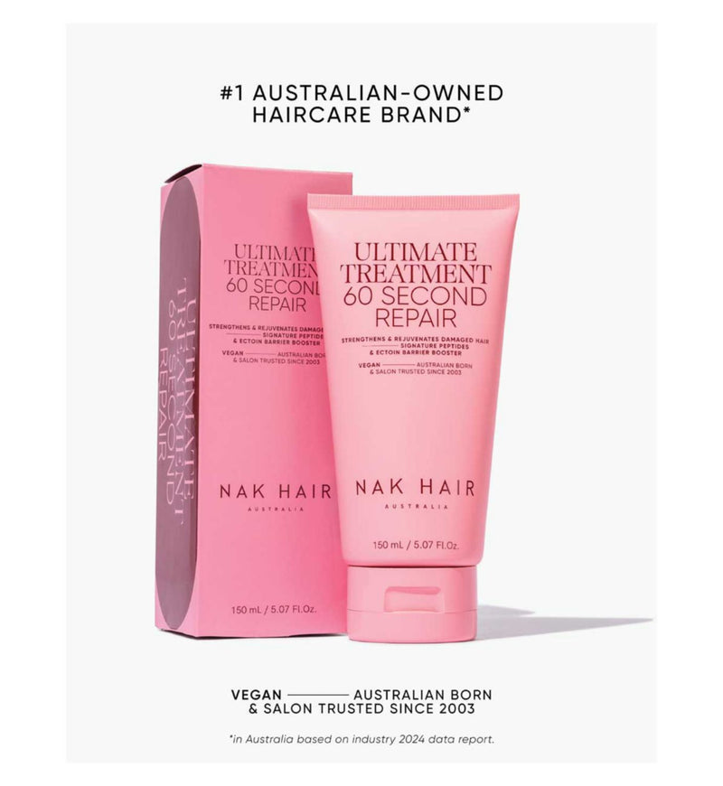 NAK hair treatment 60 Second Repair 150ml, UK version
