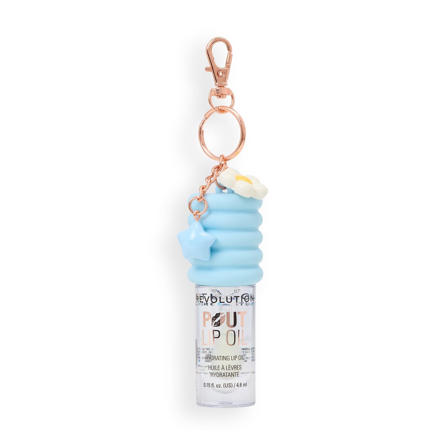 Revolution Lip Oil Lychee Clear 4.6ml, imported from the UK