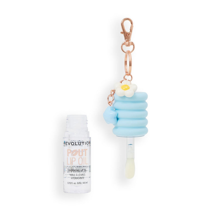 Revolution Lip Oil Lychee Clear 4.6ml, imported from the UK