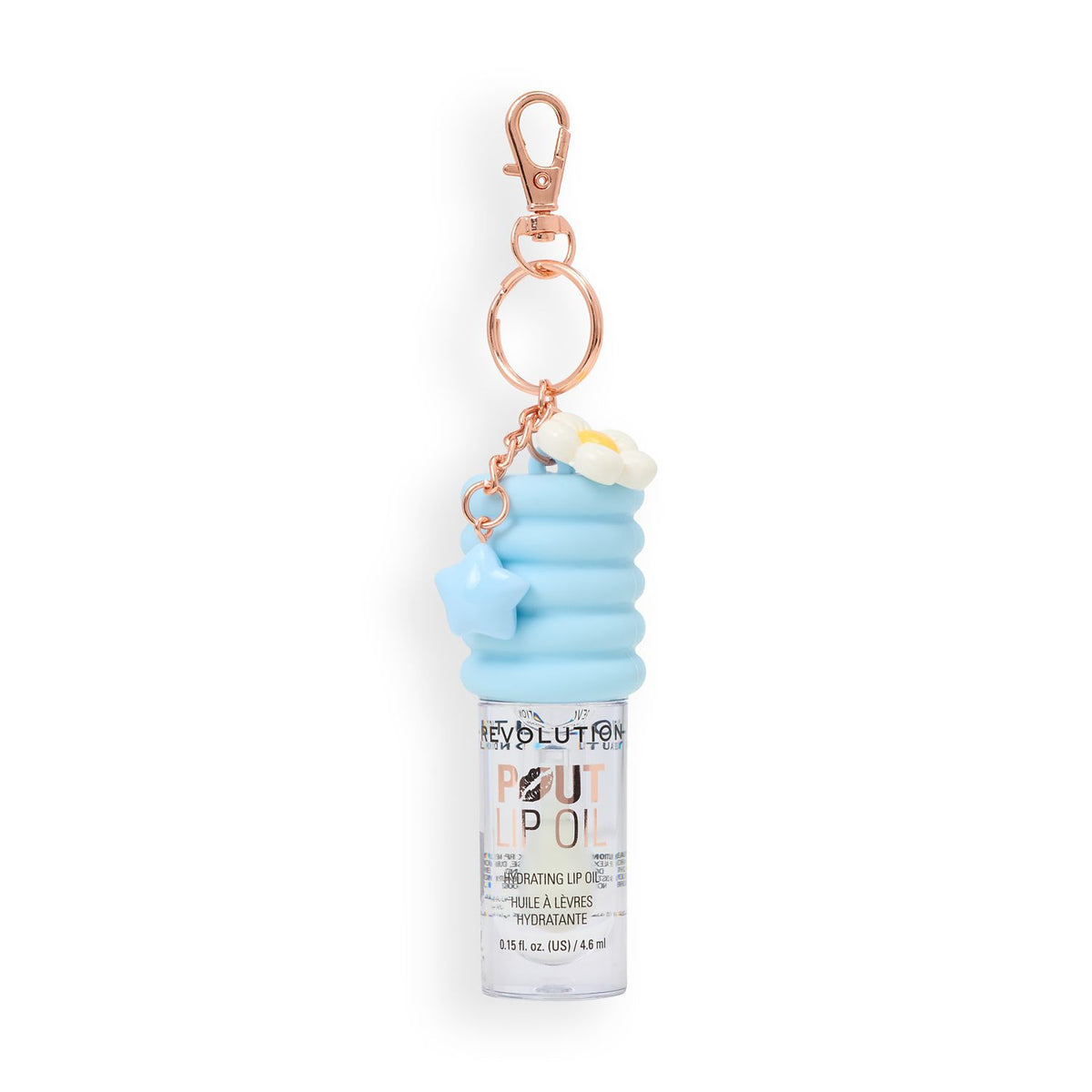 Revolution Lip Oil Lychee Clear 4.6ml, imported from the UK