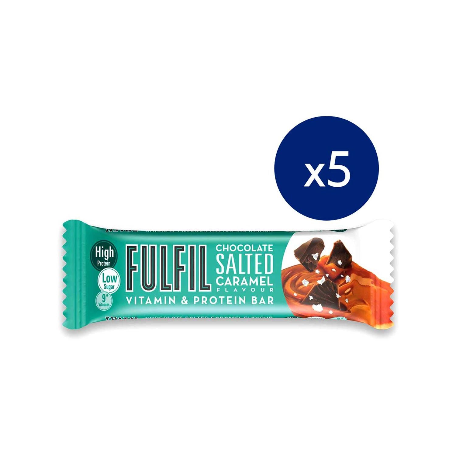 Fulfil protein bar salted caramel 55g, UK version