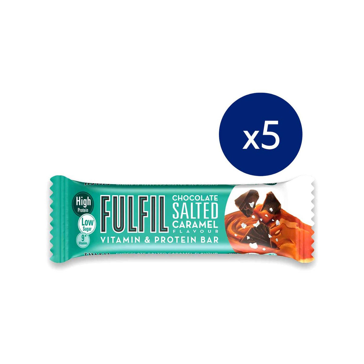 Fulfil protein bar salted caramel 55g, UK version
