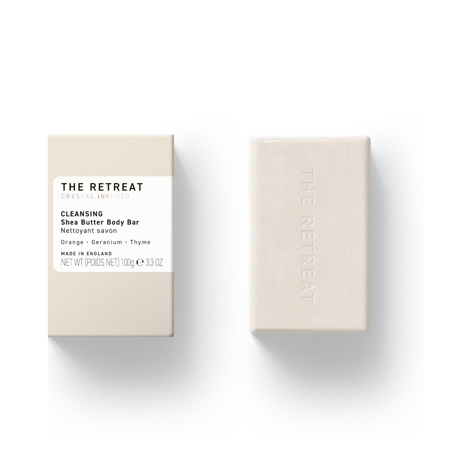 THE RETREAT shea butter cleansing bar soap 100g, UK version