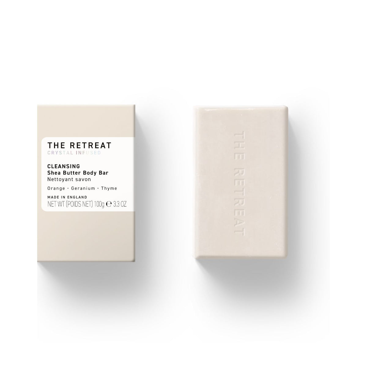 THE RETREAT shea butter cleansing bar soap 100g, UK version